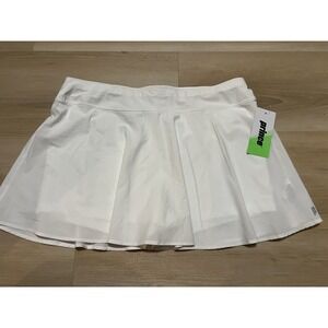 NWT Prince Tennis Skort XL White Flounce Pickleball Skirt‎ With Shorts Smooth
